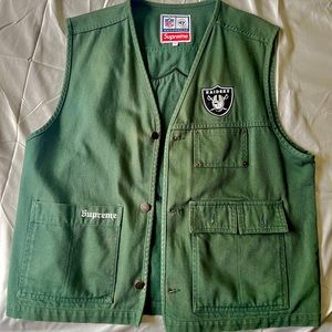 Supreme NFL Raiders Vest Authentic 100%